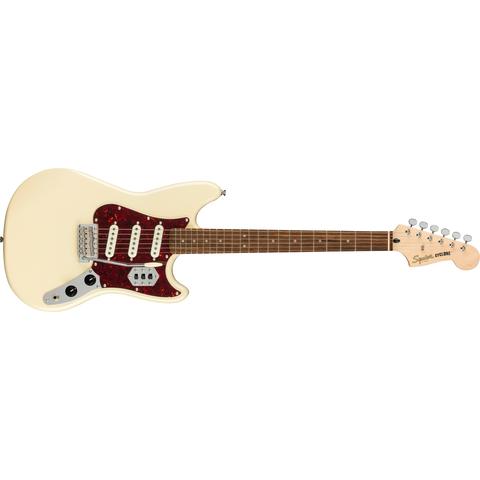 Squier-エレキギターParanormal Cyclone Guitar Tortoiseshell Pickguard Pearl White
