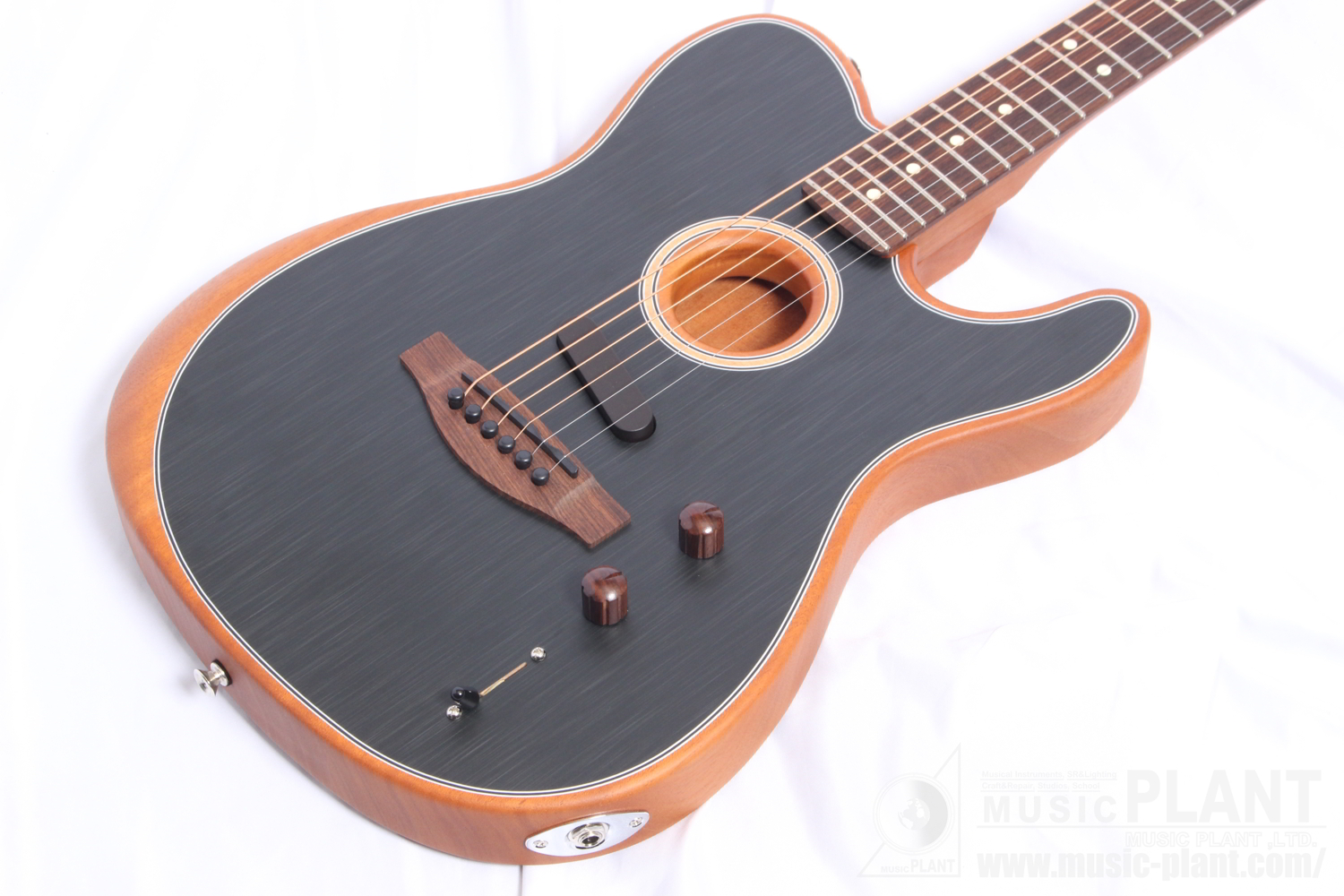 Acoustasonic Player Telecaster, Rosewood Fingerboard, Brushed Black追加画像 Acoustasonic Player Telecaster, Rosewood Fingerboard, Brushed Black追加画像