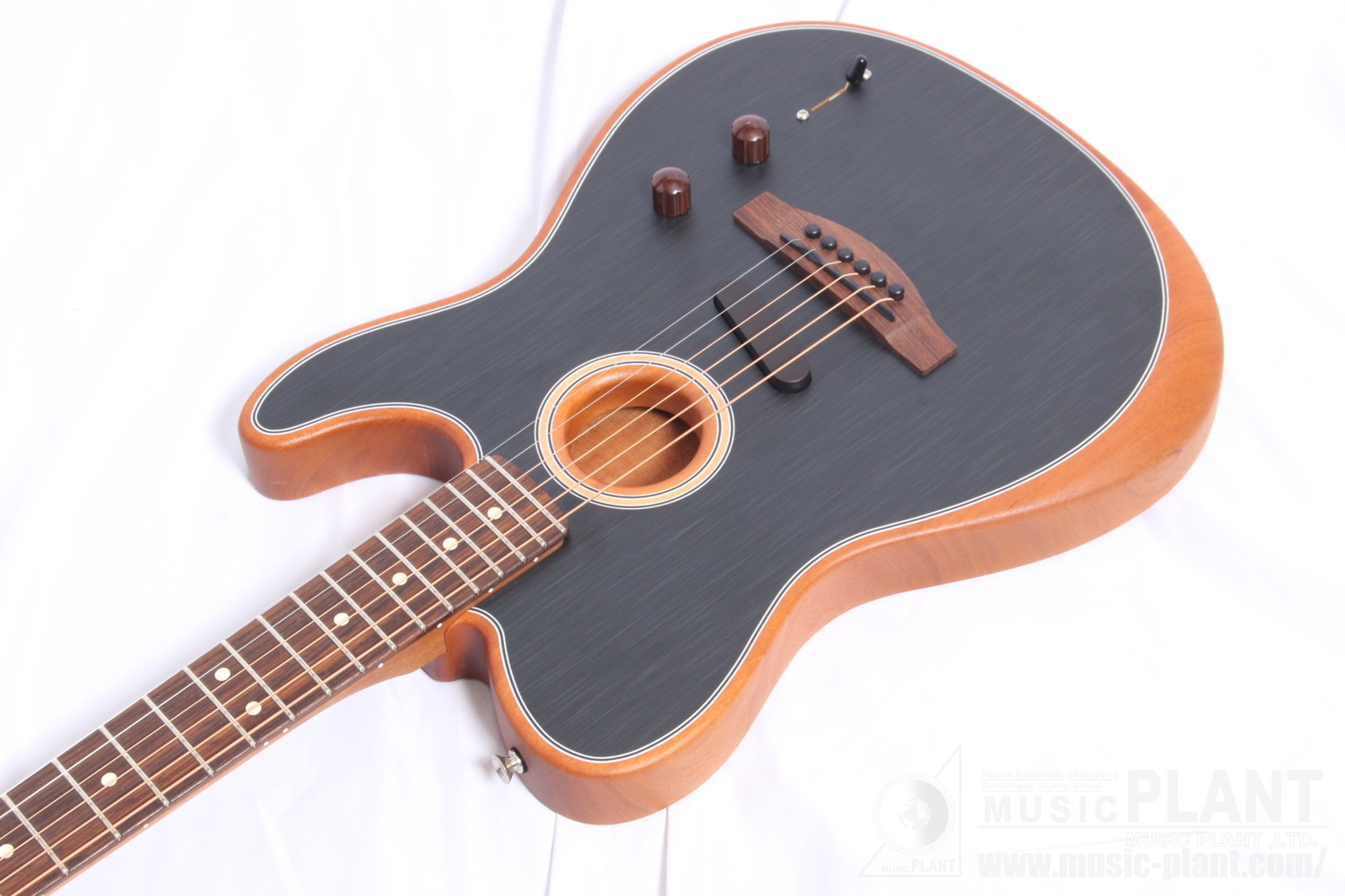 Acoustasonic Player Telecaster, Rosewood Fingerboard, Brushed Black追加画像 Acoustasonic Player Telecaster, Rosewood Fingerboard, Brushed Black追加画像