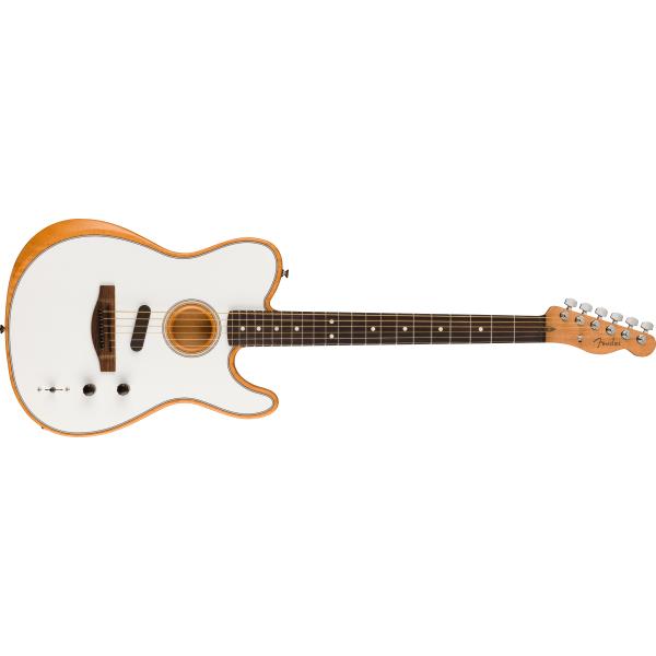 Fender-アコースティックギターAcoustasonic Player Telecaster, Rosewood Fingerboard, Arctic White