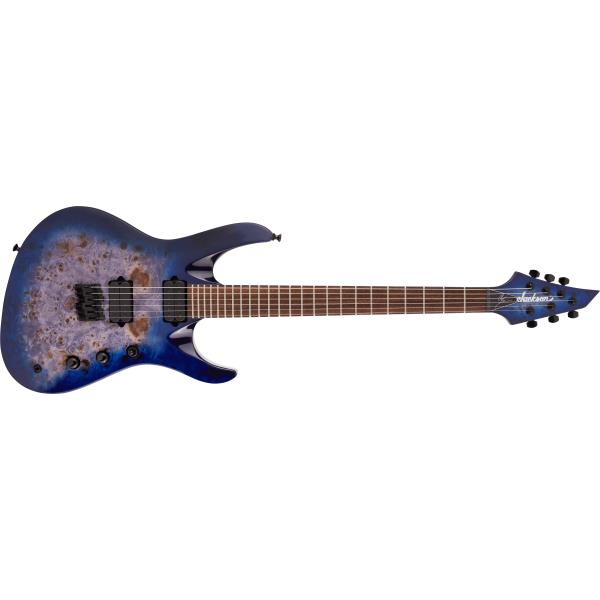 Jackson-エレキギターPro Series Signature Chris Broderick Soloist HT6P, Laurel Fingerboard, Transparent Blue