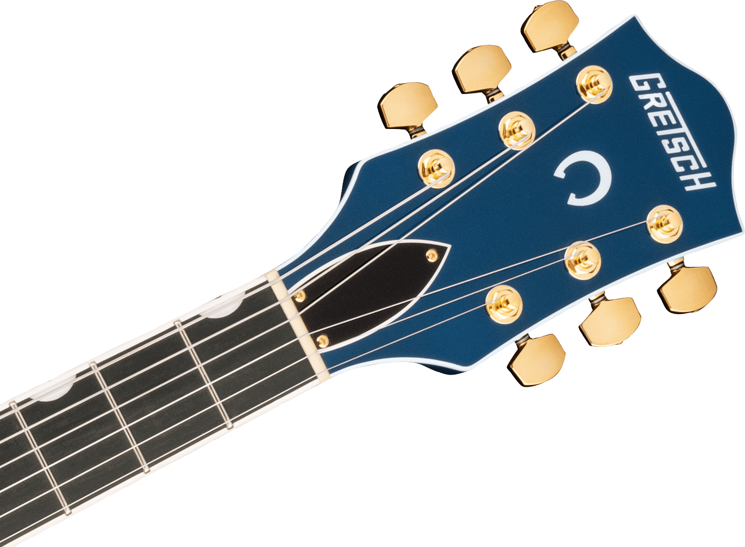 G6120TG Players Edition Nashville® Hollow Body with String-Thru Bigsby® and Gold Hardware, Ebony Fingerboard, Azure Metallic追加画像 G6120TG Players Edition Nashville® Hollow Body with String-Thru Bigsby® and Gold Hardware, Ebony Fingerboard, Azure Metallic追加画像