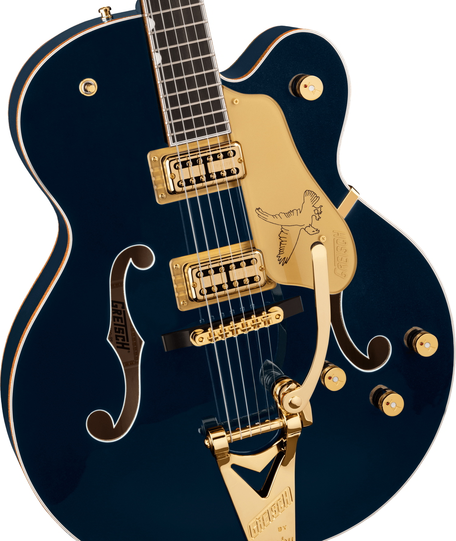 G6136TG Players Edition Falcon™ Hollow Body with String-Thru Bigsby® and Gold Hardware, Ebony Fingerboard, Midnight Sapphire追加画像