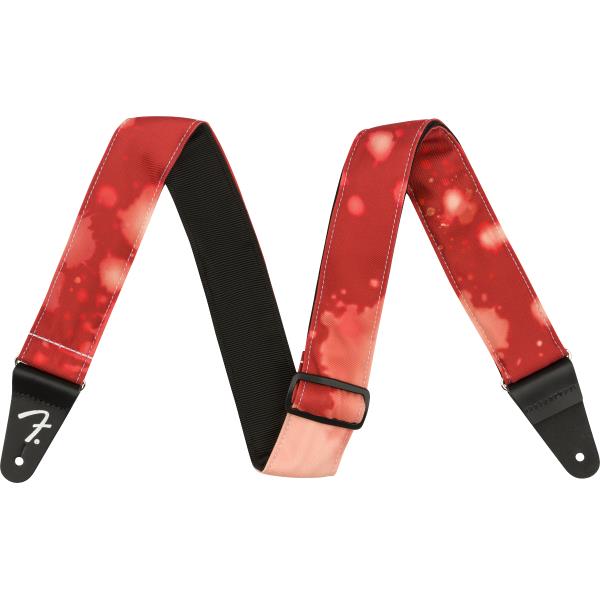 Fender-ストラップTie Dye Acid Wash Strap, Red