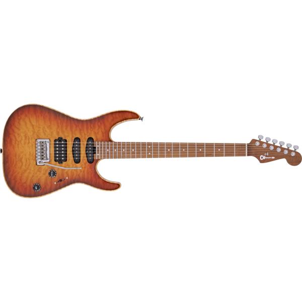 Charvel-エレキギター
USA Select DK24 HSS 2PT CM QM, Caramelized Maple Fingerboard, Autumn Glow