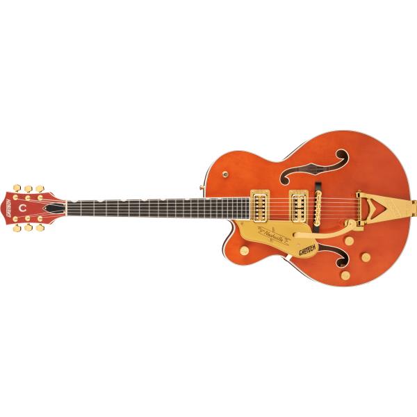 GRETSCH-ボディ材
G6120TG-LH Players Edition Nashville® Hollow Body with String-Thru Bigsby®, Left-Handed, Ebony Fingerboard, Orange Stain