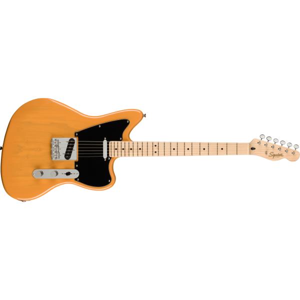Squier-テレキャスターParanormal Offset Telecaster, Maple Fingerboard, Black Pickguard, Butterscotch Blonde