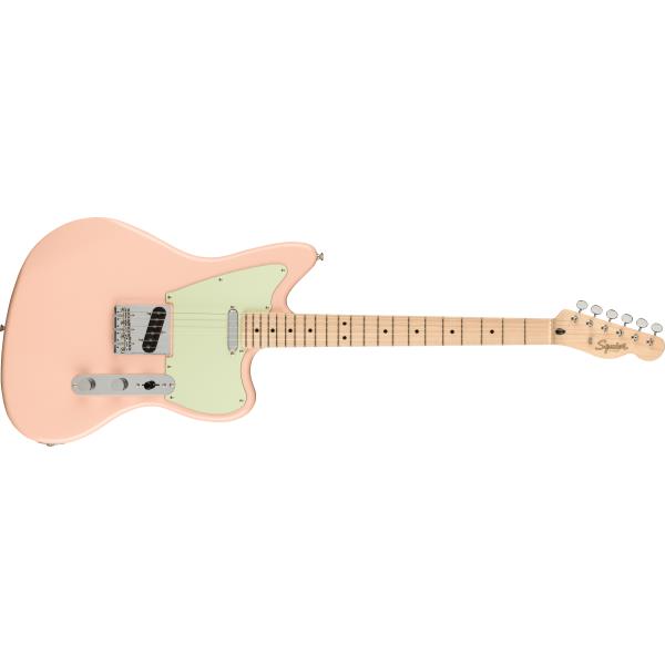 Squier-テレキャスターParanormal Offset Telecaster, Maple Fingerboard, Mint Pickguard, Shell Pink