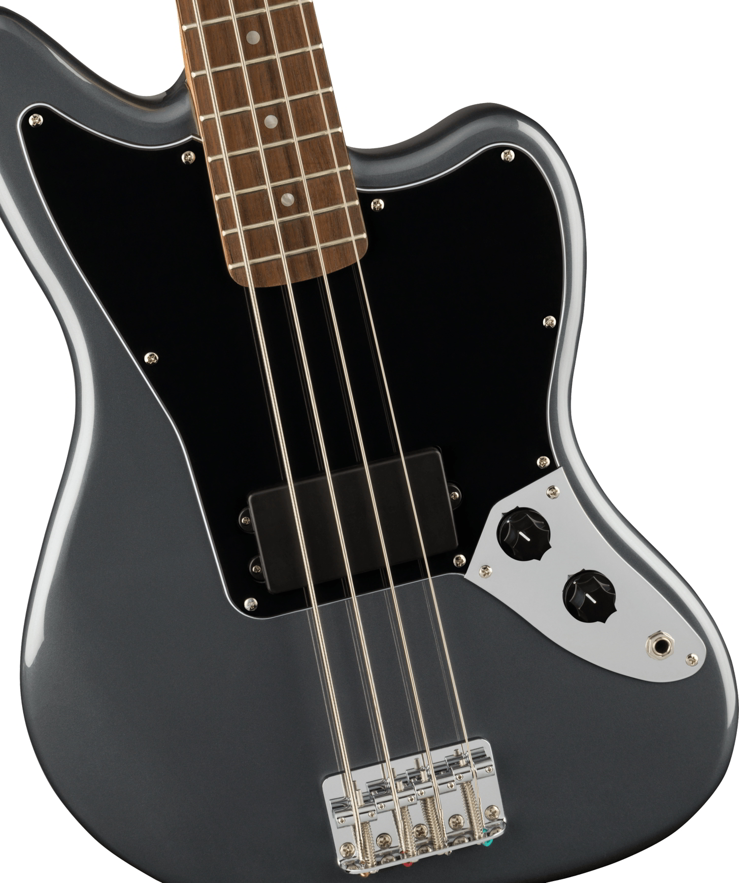 Affinity Series Jaguar Bass H, Laurel Fingerboard, Black Pickguard, Charcoal Frost Metallic追加画像
