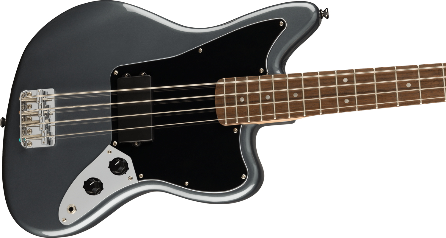 Affinity Series Jaguar Bass H, Laurel Fingerboard, Black Pickguard, Charcoal Frost Metallic追加画像