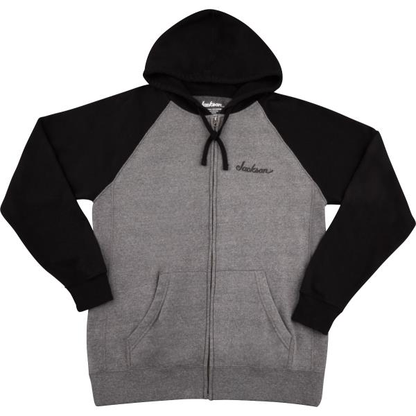 Jackson Zip Hoodie, Black and Gray, XLサムネイル