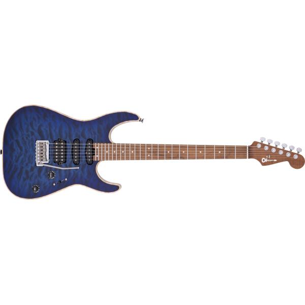 Charvel-エレキギター
USA Select DK24 HSS 2PT CM QM, Caramelized Maple Fingerboard, Blue Burst