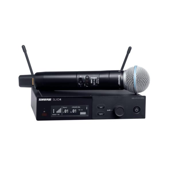 SHURE-Beta&reg;58Aハンドヘルド型送信機付属ワイヤレスシステムSLXD24J/B58-JB