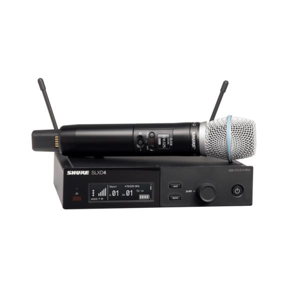 Shure-Beta&reg;87Aハンドヘルド型送信機付属ワイヤレスシステムSLXD24J/B87A-JB