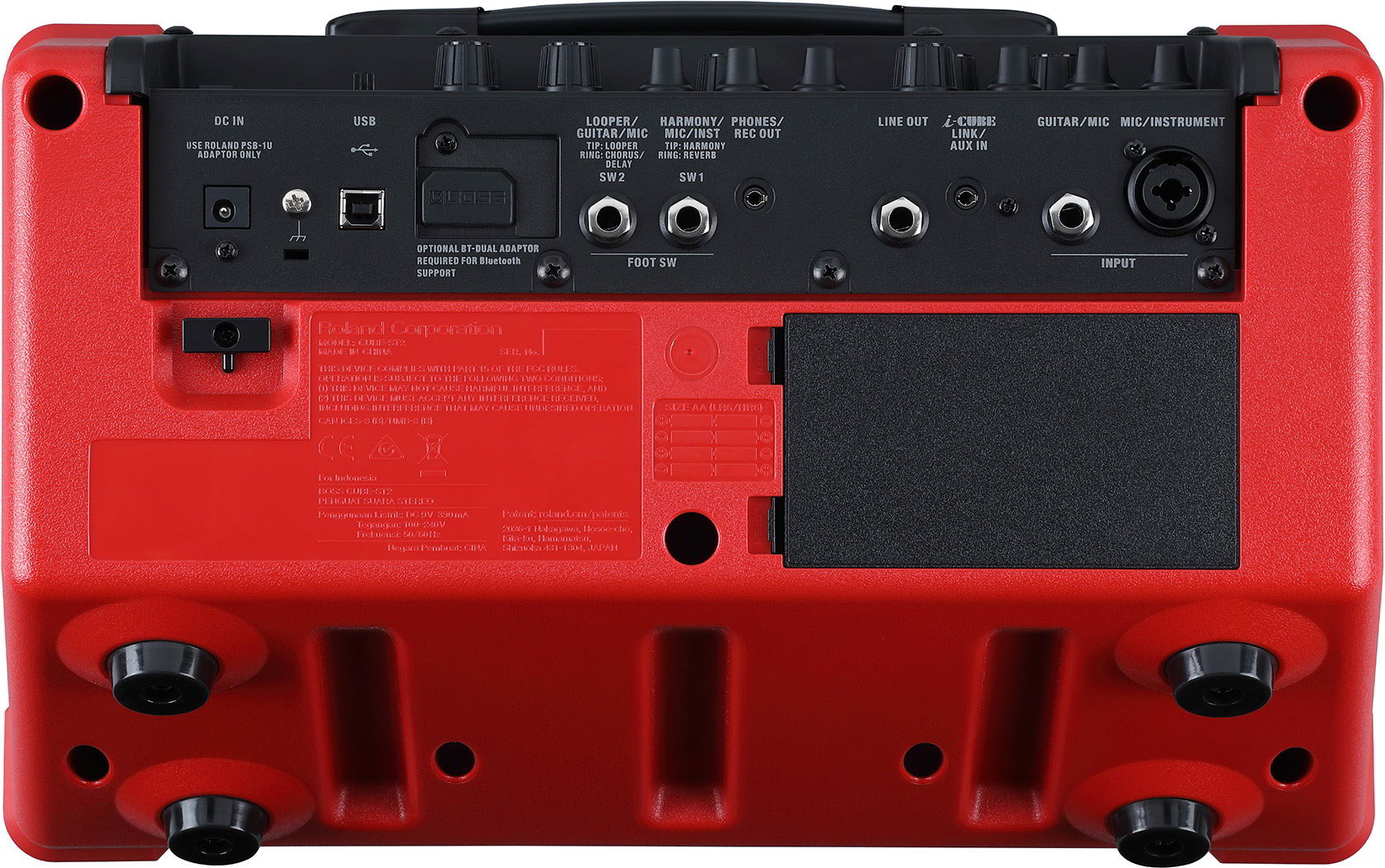 CUBE-ST2-R Red背面画像 CUBE-ST2-R Red背面画像