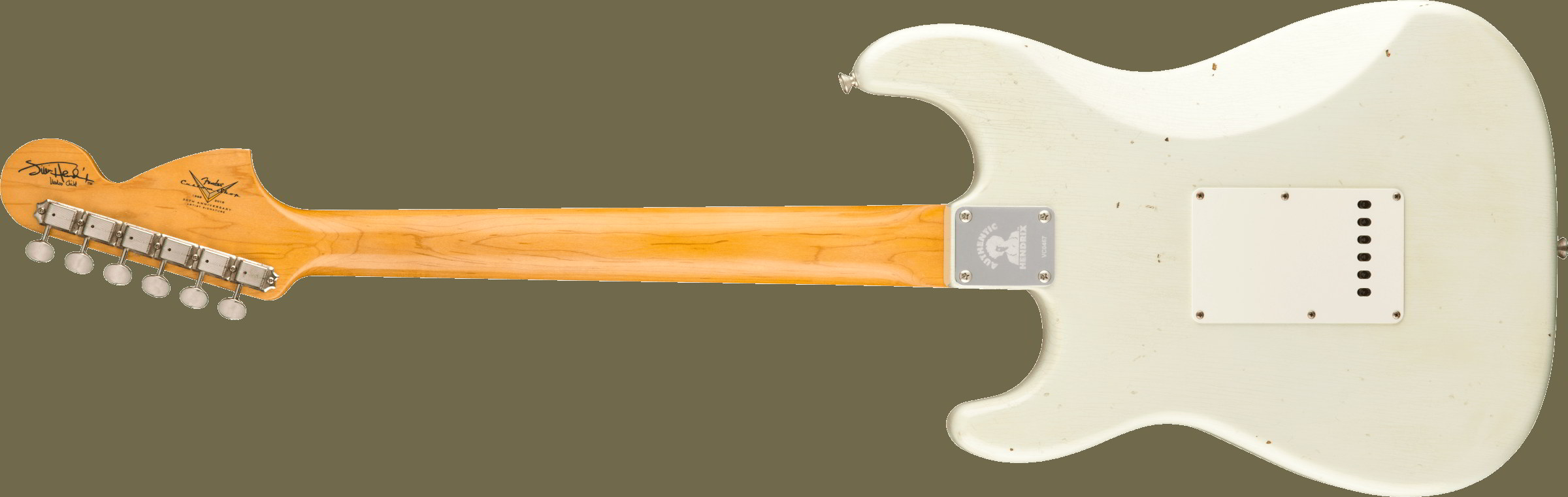 Jimi Hendrix Voodoo Child Signature Stratocaster Journeyman Relic, Maple Fingerboard, Olympic White追加画像 Jimi Hendrix Voodoo Child Signature Stratocaster Journeyman Relic, Maple Fingerboard, Olympic White追加画像