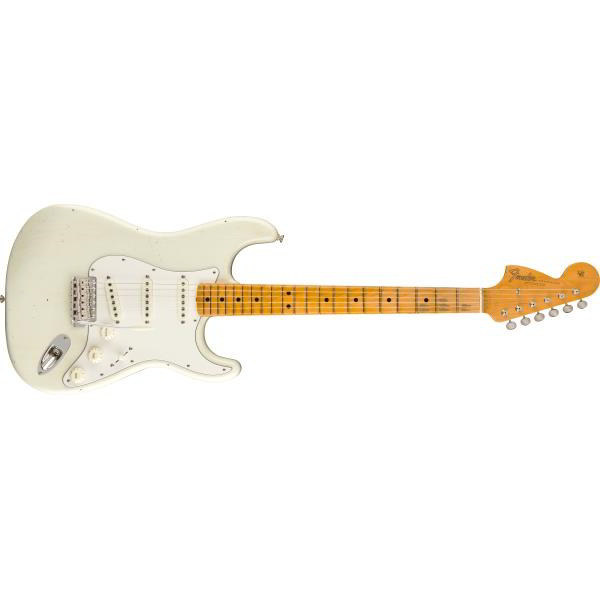Fender Custom Shop-ストラトキャスターJimi Hendrix Voodoo Child Signature Stratocaster Journeyman Relic, Maple Fingerboard, Olympic White