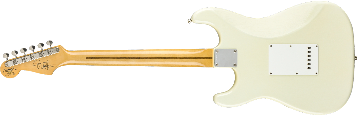 Jimmie Vaughan Stratocaster, Maple Fingerboard, Aged Olympic White背面画像 Jimmie Vaughan Stratocaster, Maple Fingerboard, Aged Olympic White背面画像