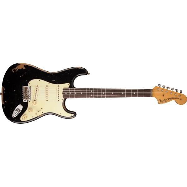 Fender Custom Shop-ストラトキャスターMichael Landau Signature 1968 Relic Stratocaster®, Round-Laminated Rosewood, Black
