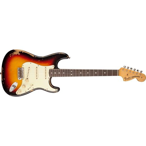 Fender Custom Shop-ストラトキャスター
Michael Landau Signature 1968 Relic Stratocaster®, Round-Laminated Rosewood, Bleached 3-Color Sunburst
