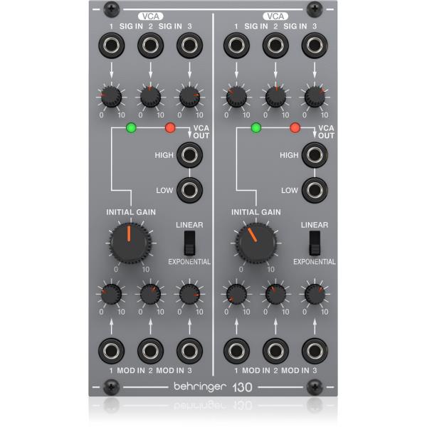 BEHRINGER-アナログデュアルVCAモジュール130 DUAL VCA