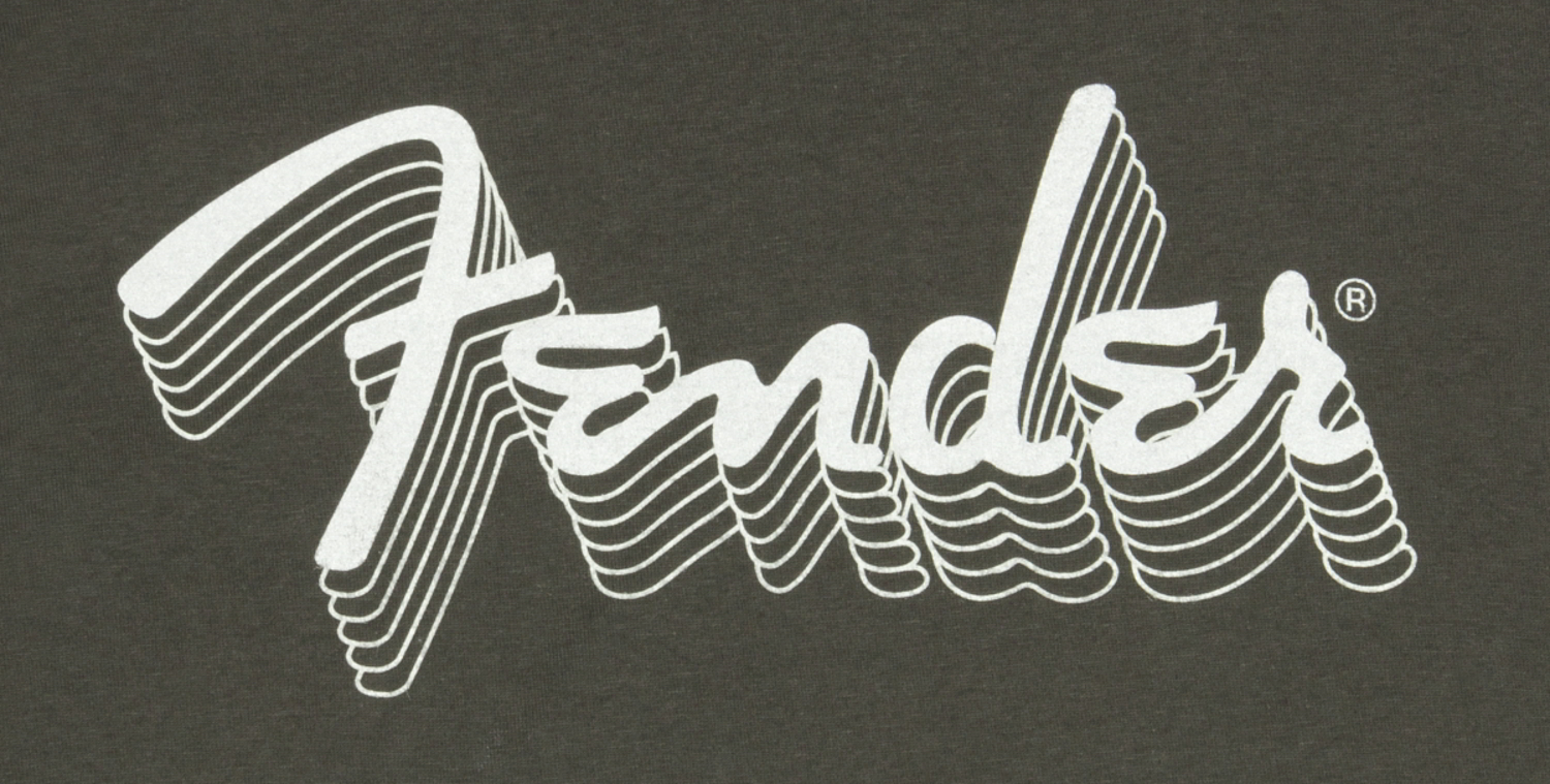 Fender® Reflective Ink T-Shirt, Charcoal, L追加画像