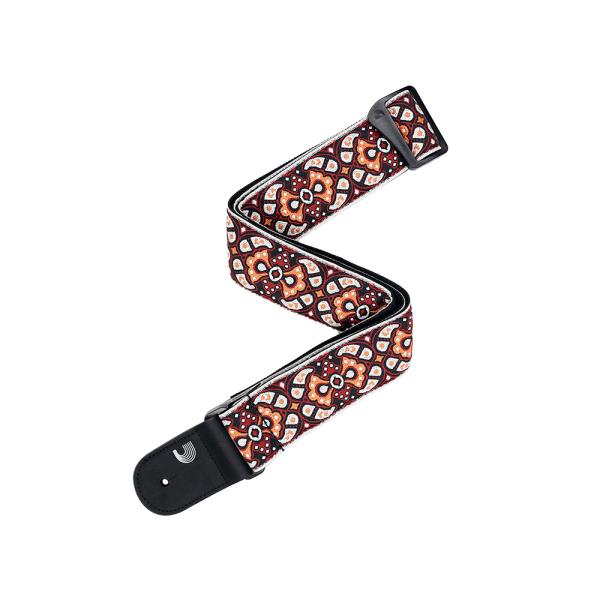 D'Addario | PLANET WAVES-ストラップ50RW03 Jacquard Models Red & Orange