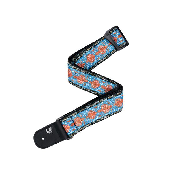 D'Addario | PLANET WAVES-ストラップ50RW05 Jacquard Models Blue & Orange