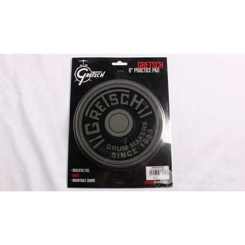 GRETSCH-ドラムプラクティスパッドRound Badge Practice Pad 6" GREPAD6G (Grey)