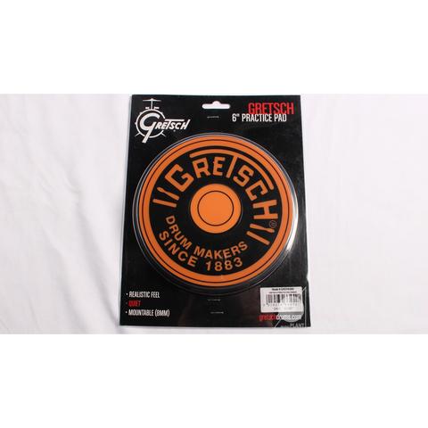 GRETSCH-ドラムプラクティスパッドRound Badge Practice Pad 6" GREPAD60 (Orange)