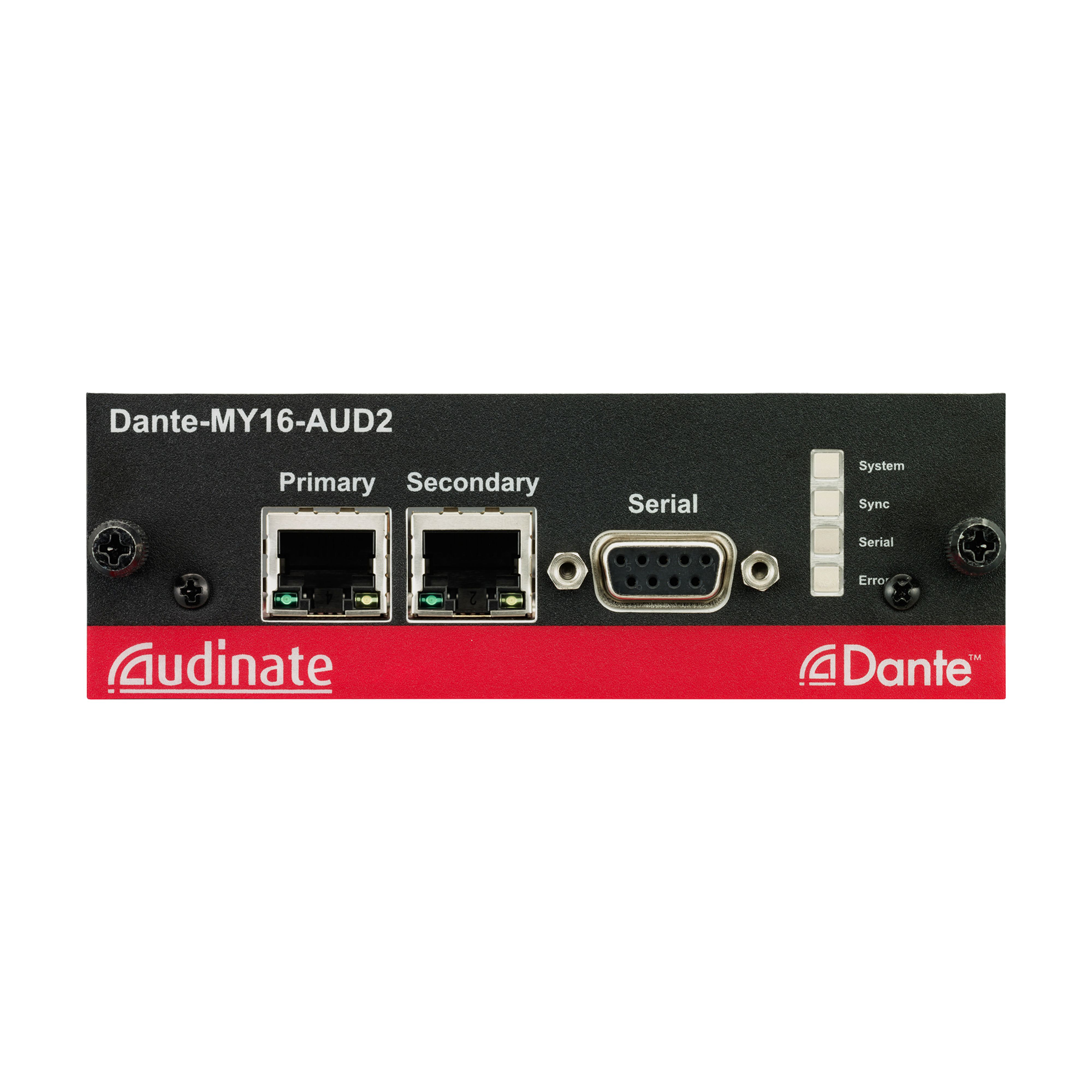 DANTE-MY16-AUD2パネル画像 DANTE-MY16-AUD2パネル画像