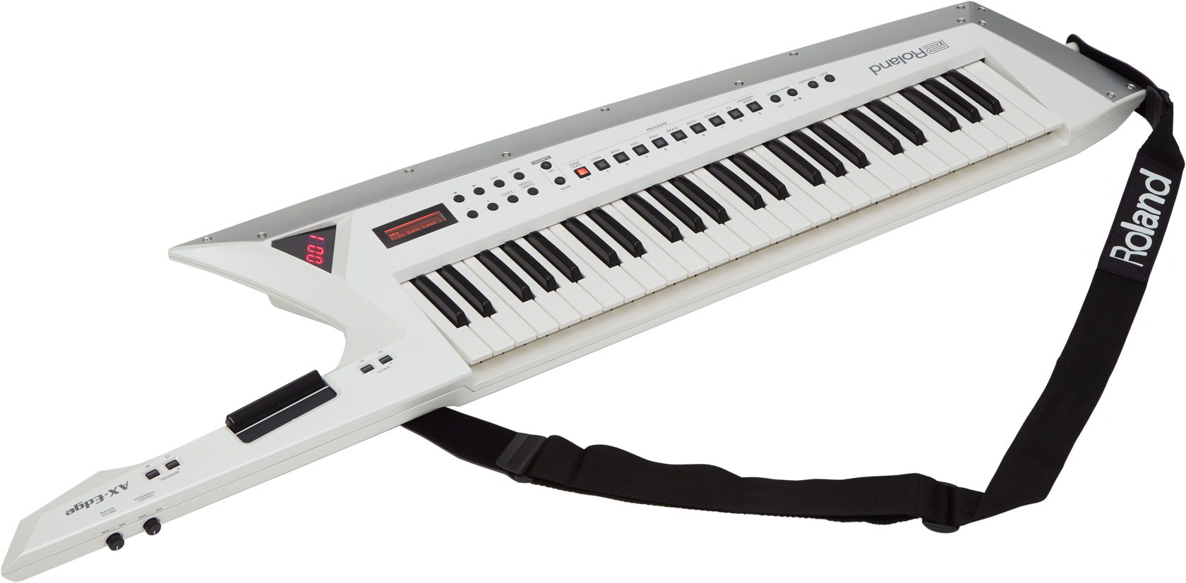 希少 動作品 Roland MIDI ショルダーキーボード AX-1 レッド