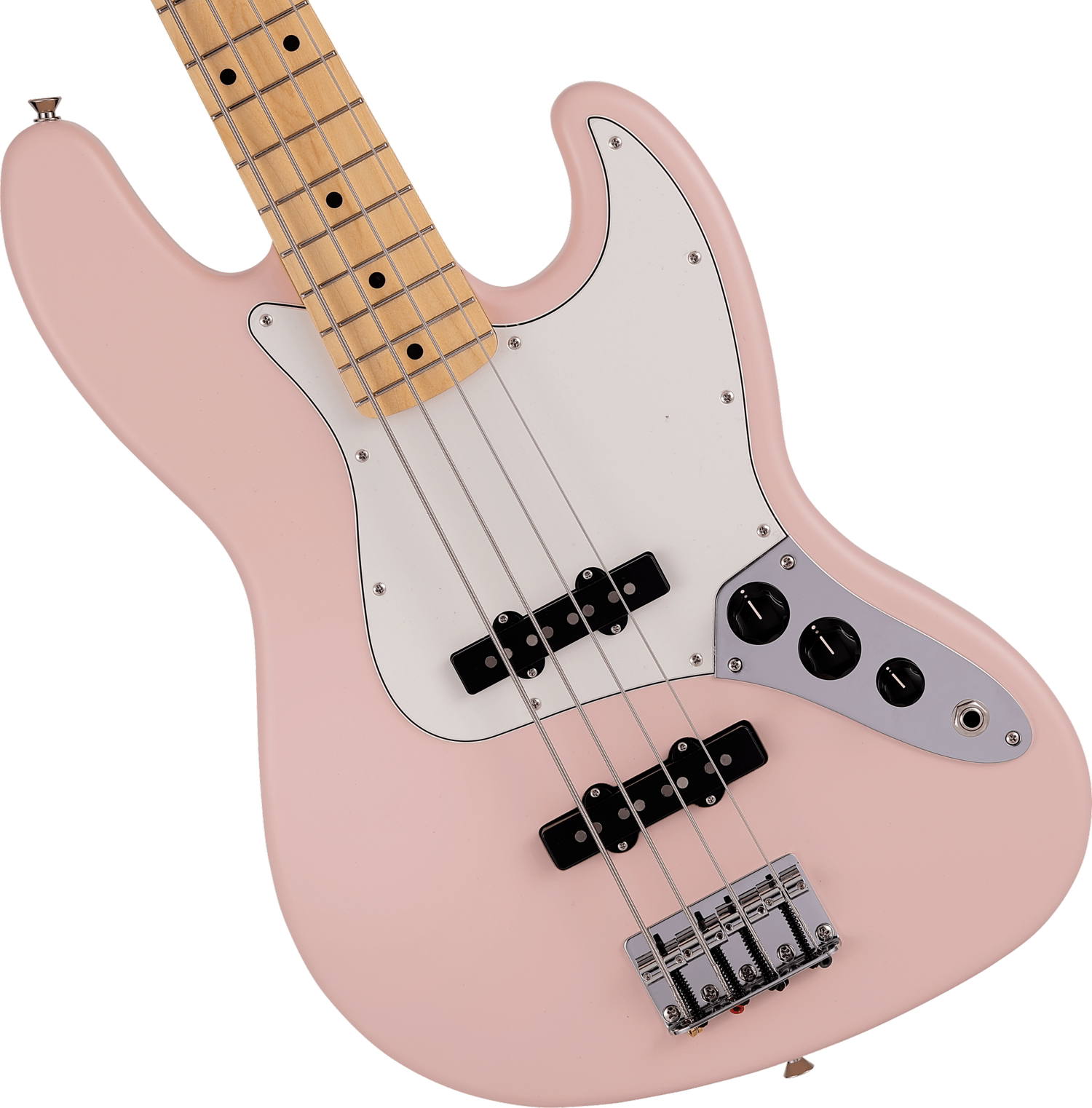 Made in Japan Junior Collection Jazz Bass®, Maple Fingerboard, Satin Shell Pink追加画像