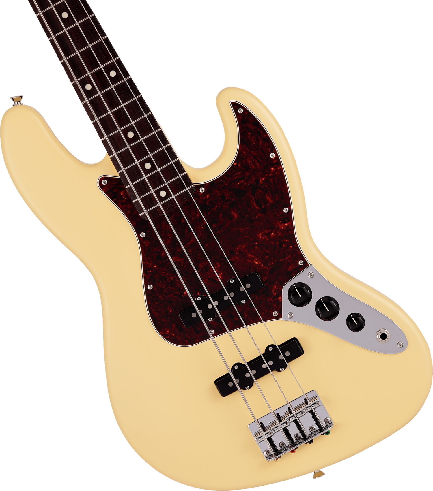 Made in Japan Junior Collection Jazz Bass®, Rosewood Fingerboard, Satin Vintage White追加画像