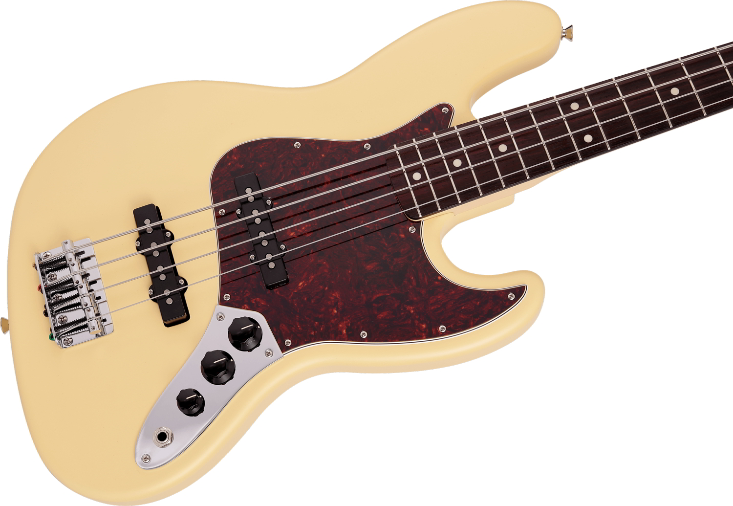 Made in Japan Junior Collection Jazz Bass®, Rosewood Fingerboard, Satin Vintage White追加画像