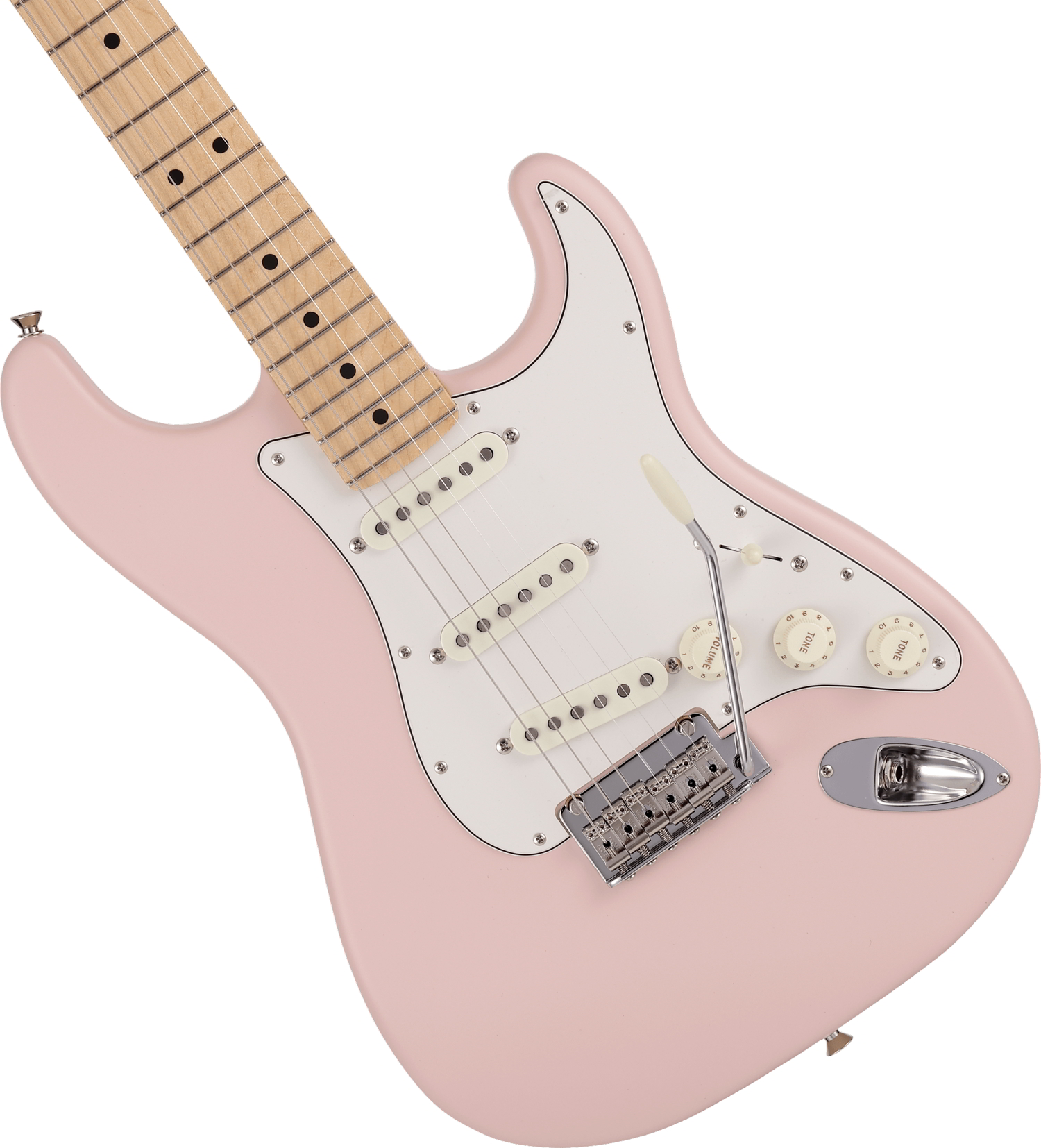 Made in Japan Junior Collection Stratocaster®, Maple Fingerboard, Satin Shell Pink追加画像 Made in Japan Junior Collection Stratocaster®, Maple Fingerboard, Satin Shell Pink追加画像
