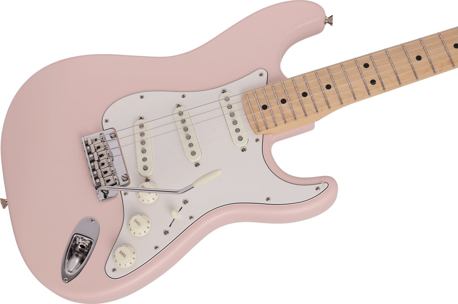 Made in Japan Junior Collection Stratocaster®, Maple Fingerboard, Satin Shell Pink追加画像 Made in Japan Junior Collection Stratocaster®, Maple Fingerboard, Satin Shell Pink追加画像