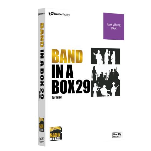 PG MUSIC

Band-in-a-Box 29 for Mac EverythingPAK パッケージ版