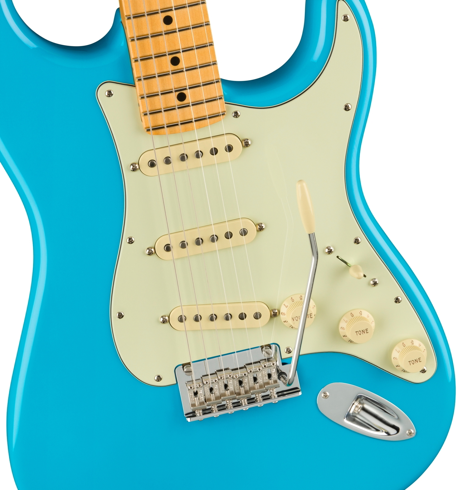 American Professional II Stratocaster Maple Fingerboard, Miami Blue追加画像 American Professional II Stratocaster Maple Fingerboard, Miami Blue追加画像