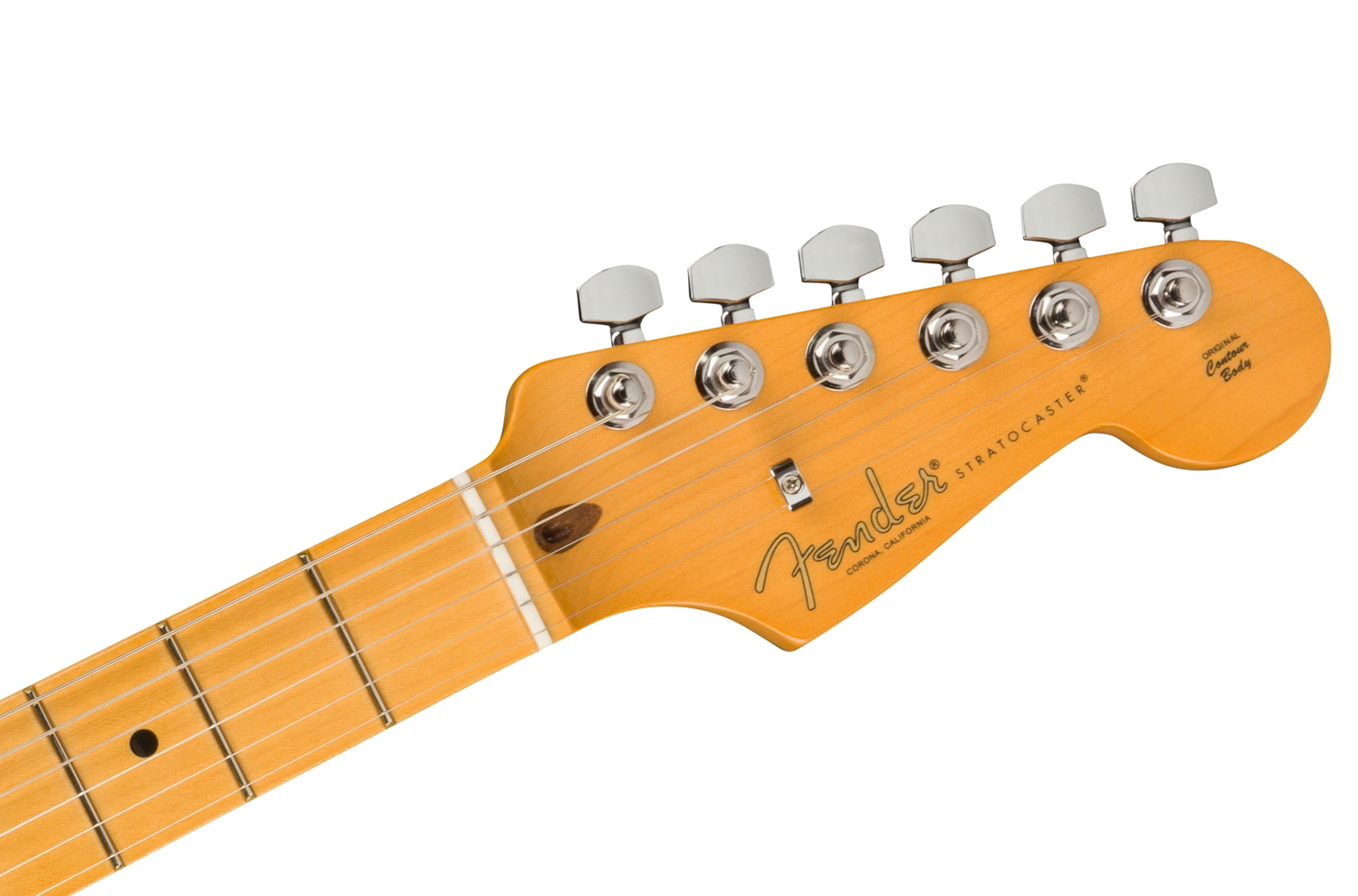 American Professional II Stratocaster Maple Fingerboard, Miami Blueヘッド画像 American Professional II Stratocaster Maple Fingerboard, Miami Blueヘッド画像