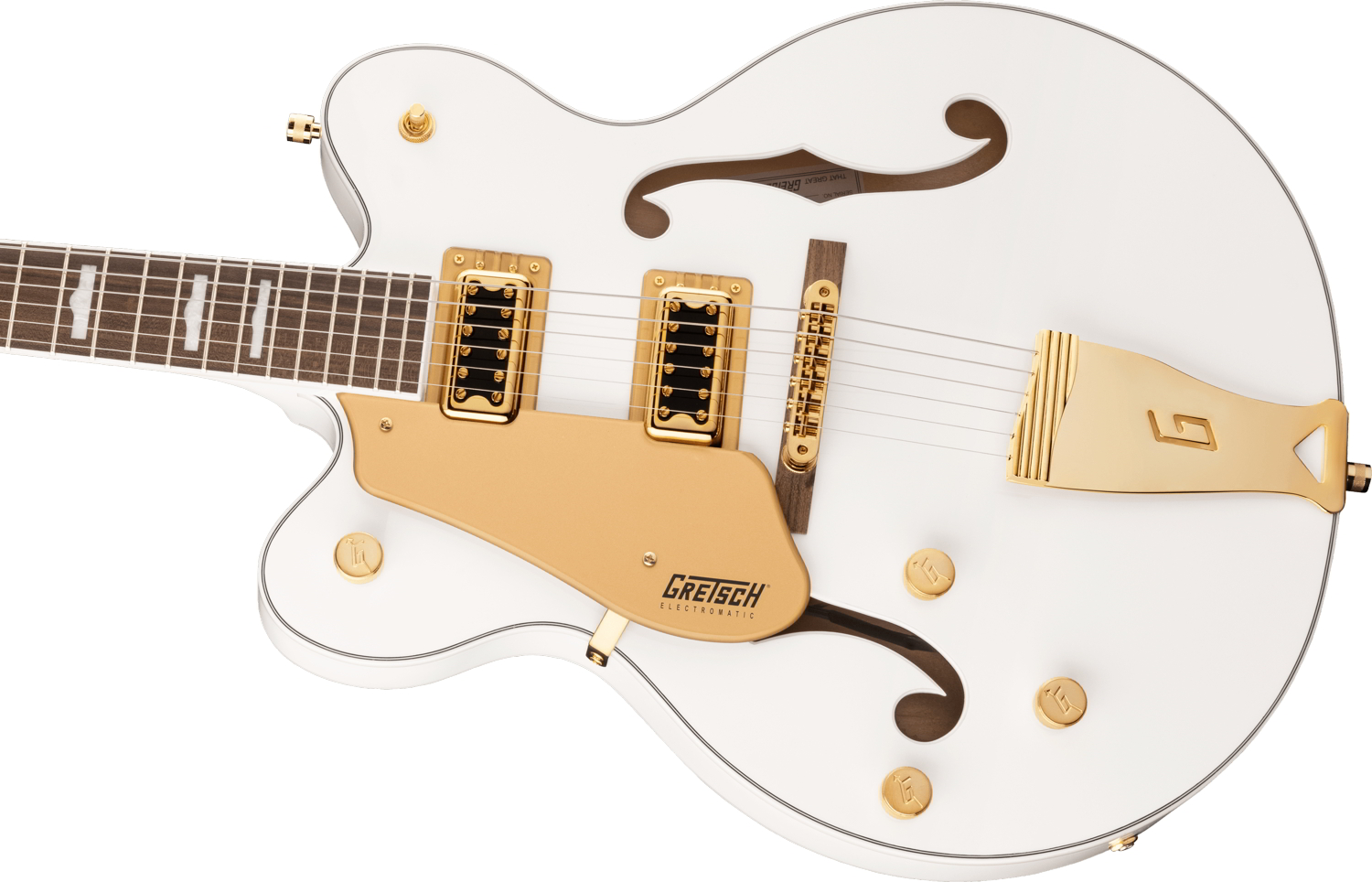 G5422GLH Electromatic® Classic Hollow Body Double-Cut with Gold Hardware, Left-Handed, Laurel Fingerboard, Snowcrest White追加画像 G5422GLH Electromatic® Classic Hollow Body Double-Cut with Gold Hardware, Left-Handed, Laurel Fingerboard, Snowcrest White追加画像