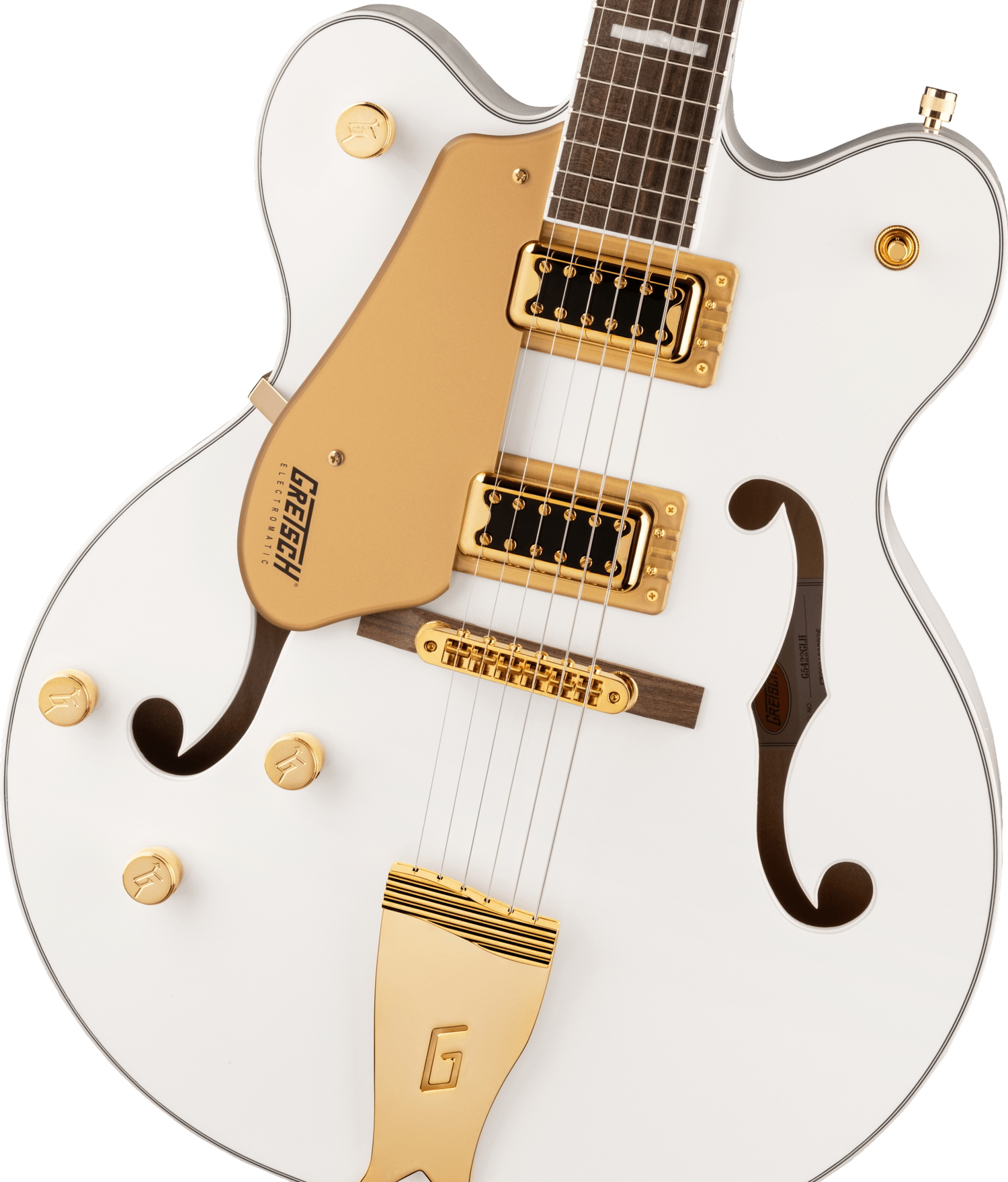 G5422GLH Electromatic® Classic Hollow Body Double-Cut with Gold Hardware, Left-Handed, Laurel Fingerboard, Snowcrest White追加画像 G5422GLH Electromatic® Classic Hollow Body Double-Cut with Gold Hardware, Left-Handed, Laurel Fingerboard, Snowcrest White追加画像