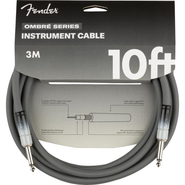 Fender-
10' Ombré Cable, Silver Smoke