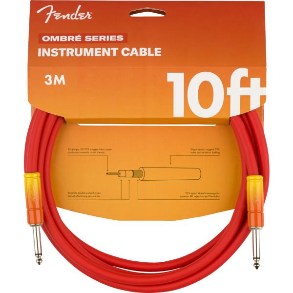 Fender-10' Ombré Cable, Tequila Sunrise