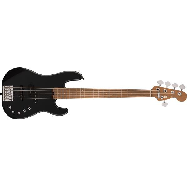 Pro-Mod San Dimas® Bass PJ V, Caramelized Maple Fingerboard, Metallic Blackサムネイル