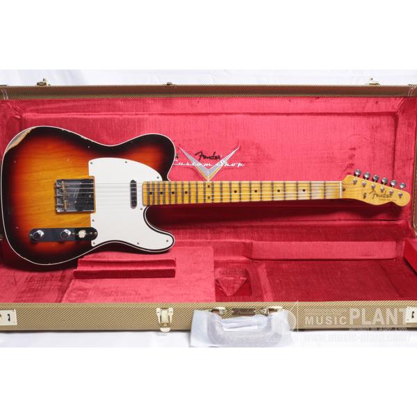 Fender Custom Shop-エレキギター'59 Tele® Custom Relic®, Maple Neck, Wide-Fade Chocolate 3-Color Sunburst