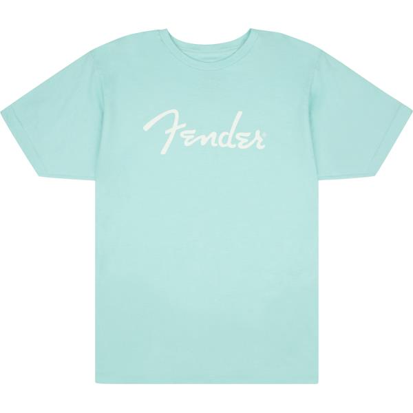 Fender-TシャツFender® Spaghetti Logo T-Shirt, Daphne Blue, M