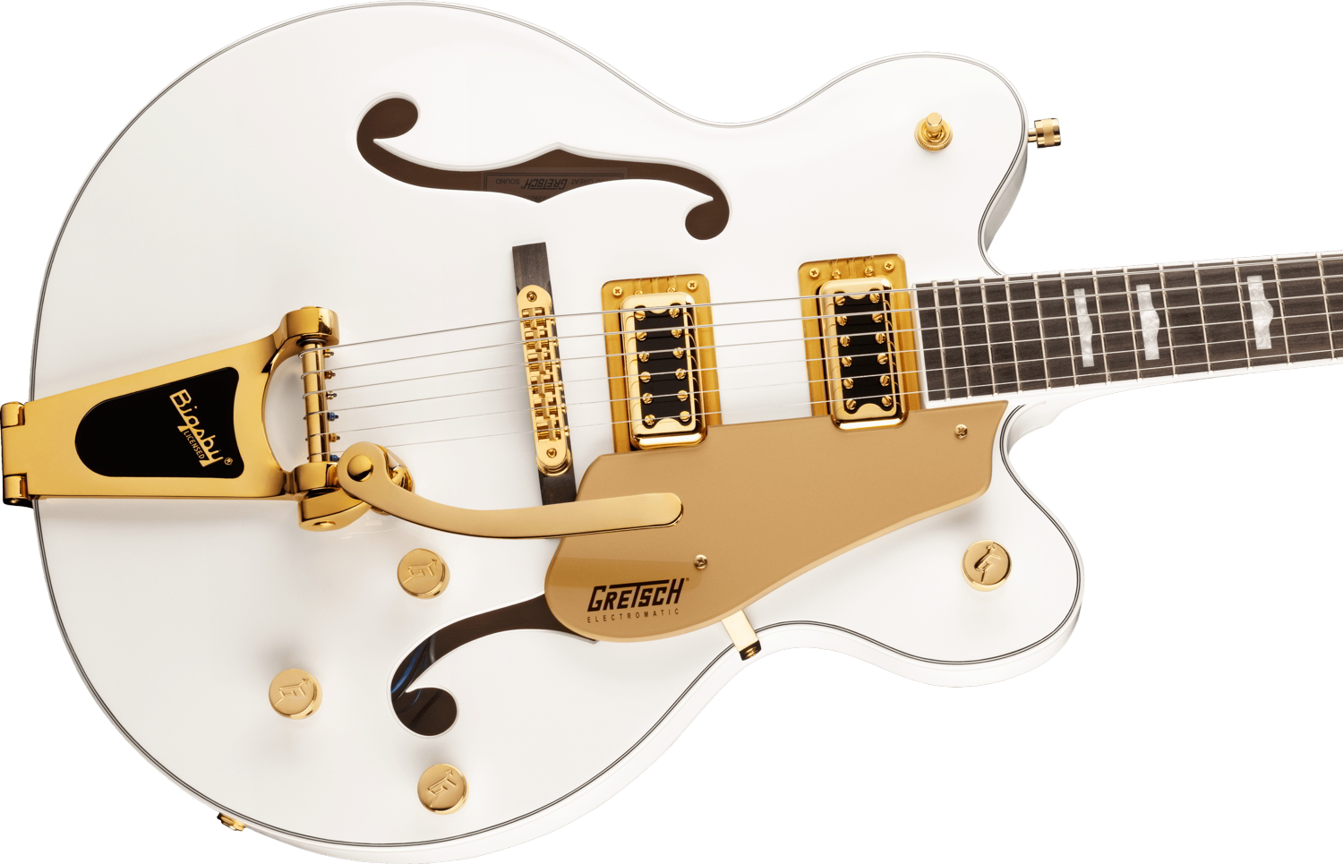 G5422TG Electromatic® Classic Hollow Body Double-Cut with Bigsby® and Gold Hardware, Laurel Fingerboard, Snowcrest White追加画像 G5422TG Electromatic® Classic Hollow Body Double-Cut with Bigsby® and Gold Hardware, Laurel Fingerboard, Snowcrest White追加画像
