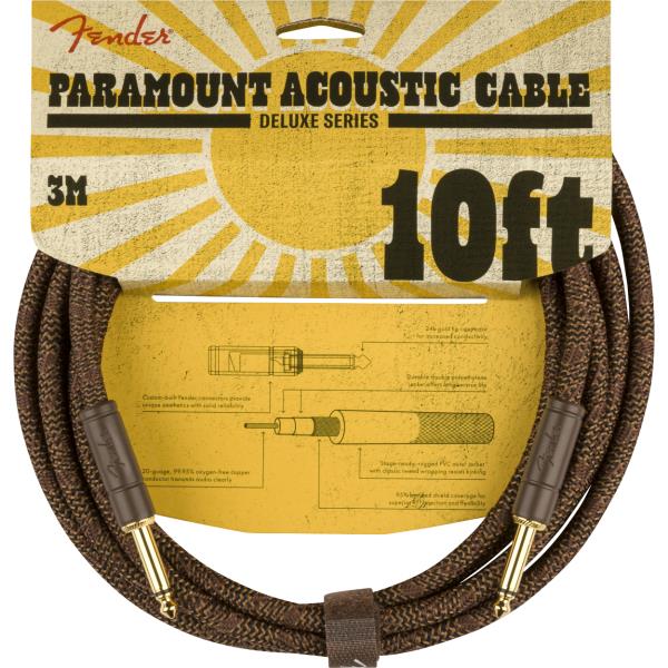 Fender-楽器用ケーブル
Paramount 10' Acoustic Instrument Cable, Brown