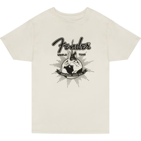 Fender-TシャツFender® World Tour T-Shirt, Vintage White, S